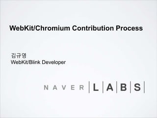 WebKit/Chromium Contribution Process
김규영
WebKit/Blink Developer
 