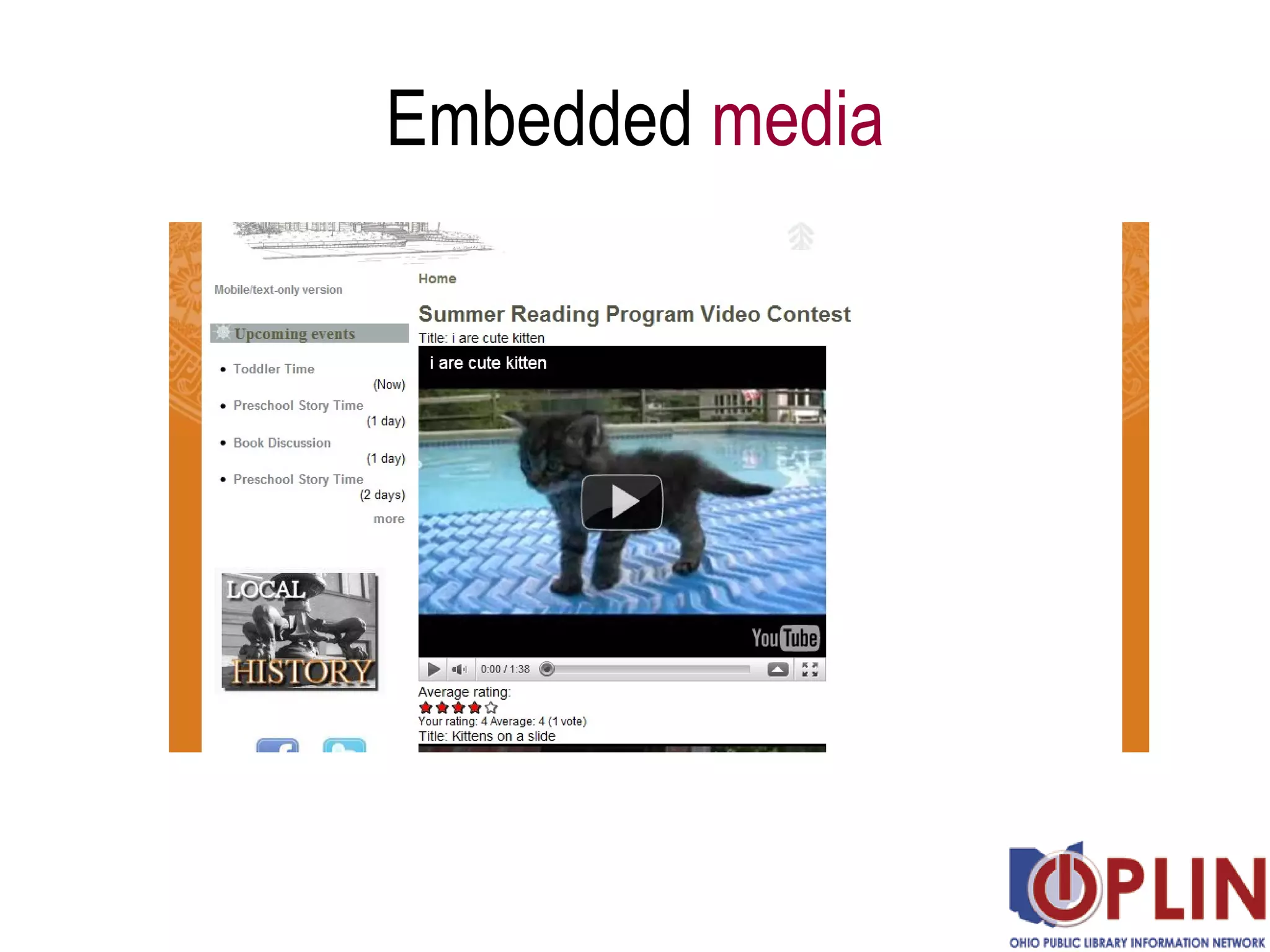 Embedded  media 