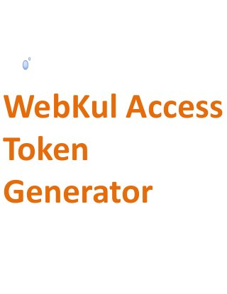 WebKul Access
Token
Generator

 