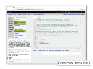 Christmas Break 2011
 