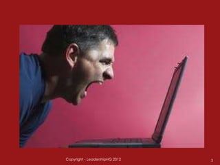 Copyright - LeadershipHQ 2012   3
 