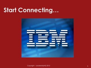 Copyright - LeadershipHQ 2012   5
 