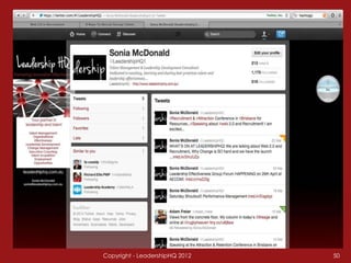 Copyright - LeadershipHQ 2012   50
 