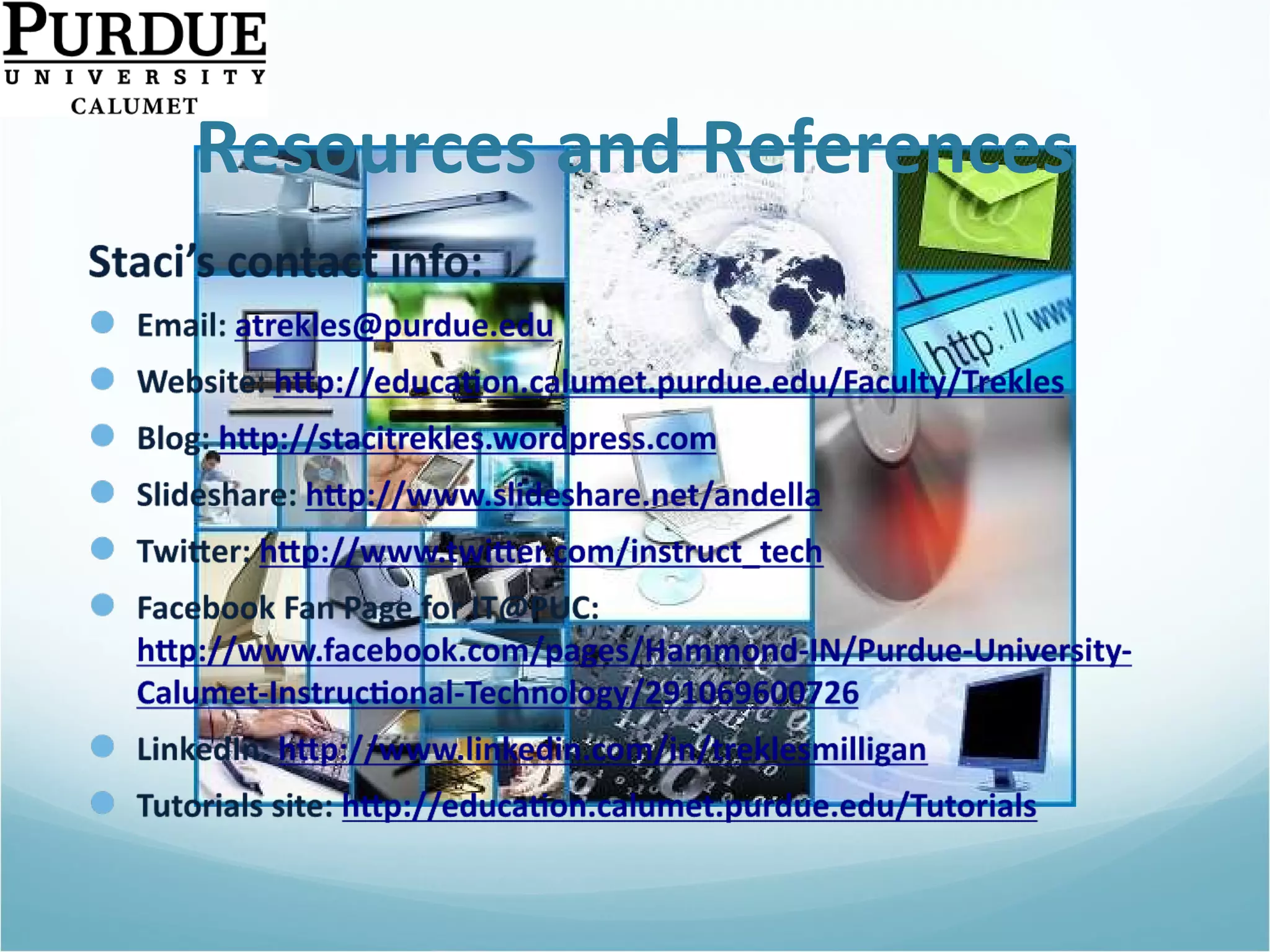 Resources and References 