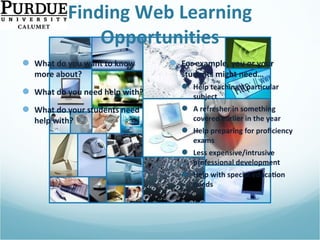 Finding Web Learning Opportunities 