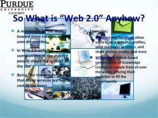 So What is “Web 2.0” Anyhow? 