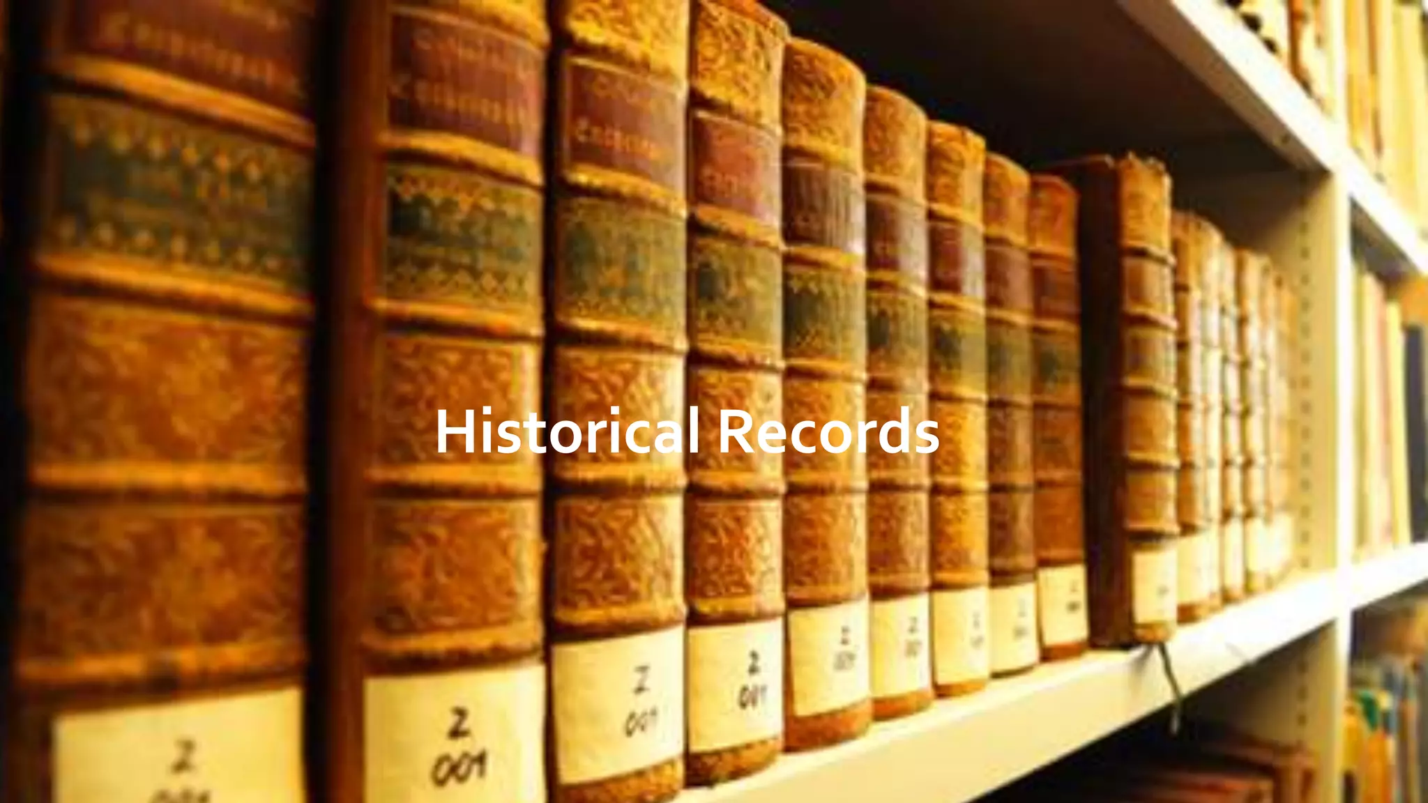 Historical Records
 