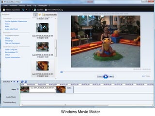 Schnittprogramme Windows Movie Maker 