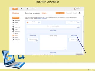 INSERTAR UN GADGET

 