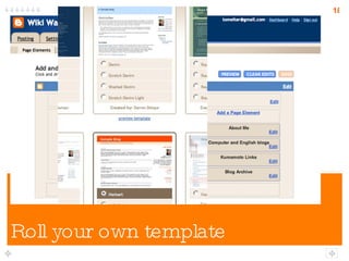 Roll your own template 