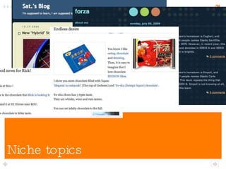 Niche topics 
