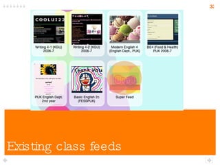 Existing class feeds 