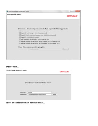 choose next...




select an suitable domain name and next....
 