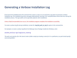 Weblogic12 c installation guide | PPTX