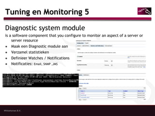 Tuning en Monitoring 5 <ul><li>Diagnostic system module </li></ul><ul><li>is a software component that you configure to mo...
