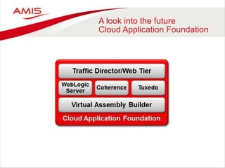 A look into the future
Cloud Application Foundation
 
