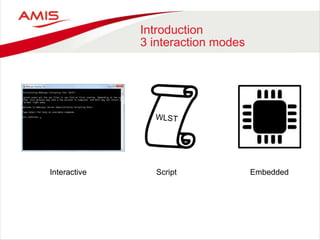 Introduction
3 interaction modes
Interactive Script Embedded
 