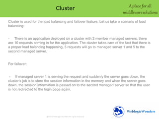 Weblogic server cluster | PPTX