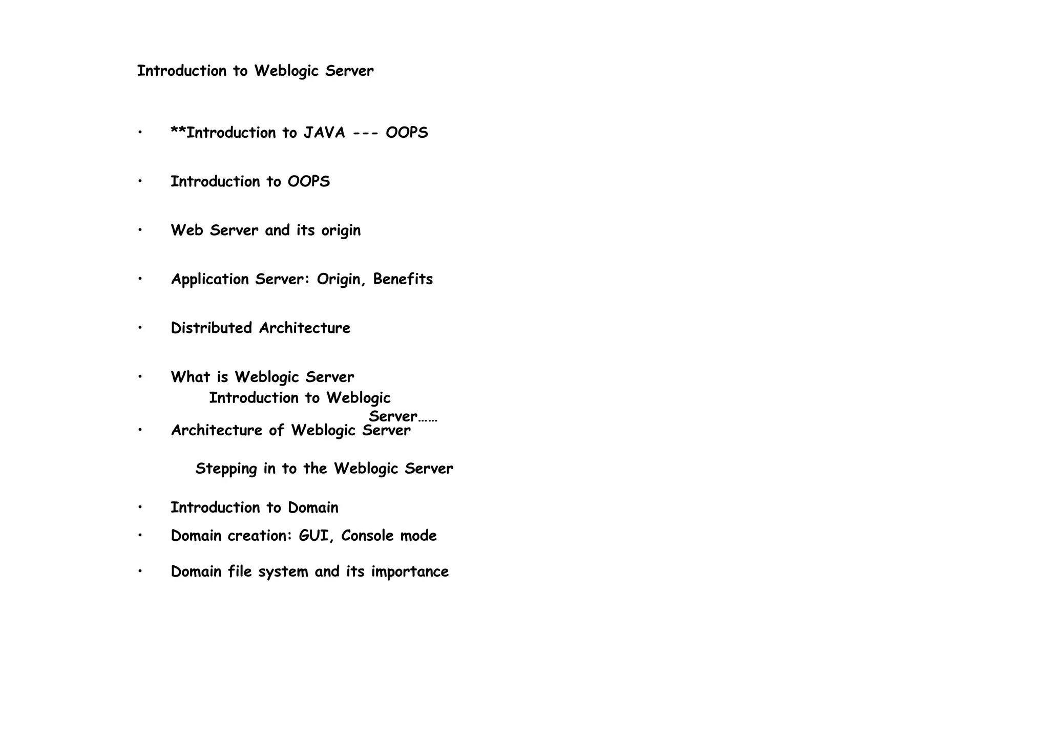 Weblogic Server Short PPT weblogic-server-short-ppt