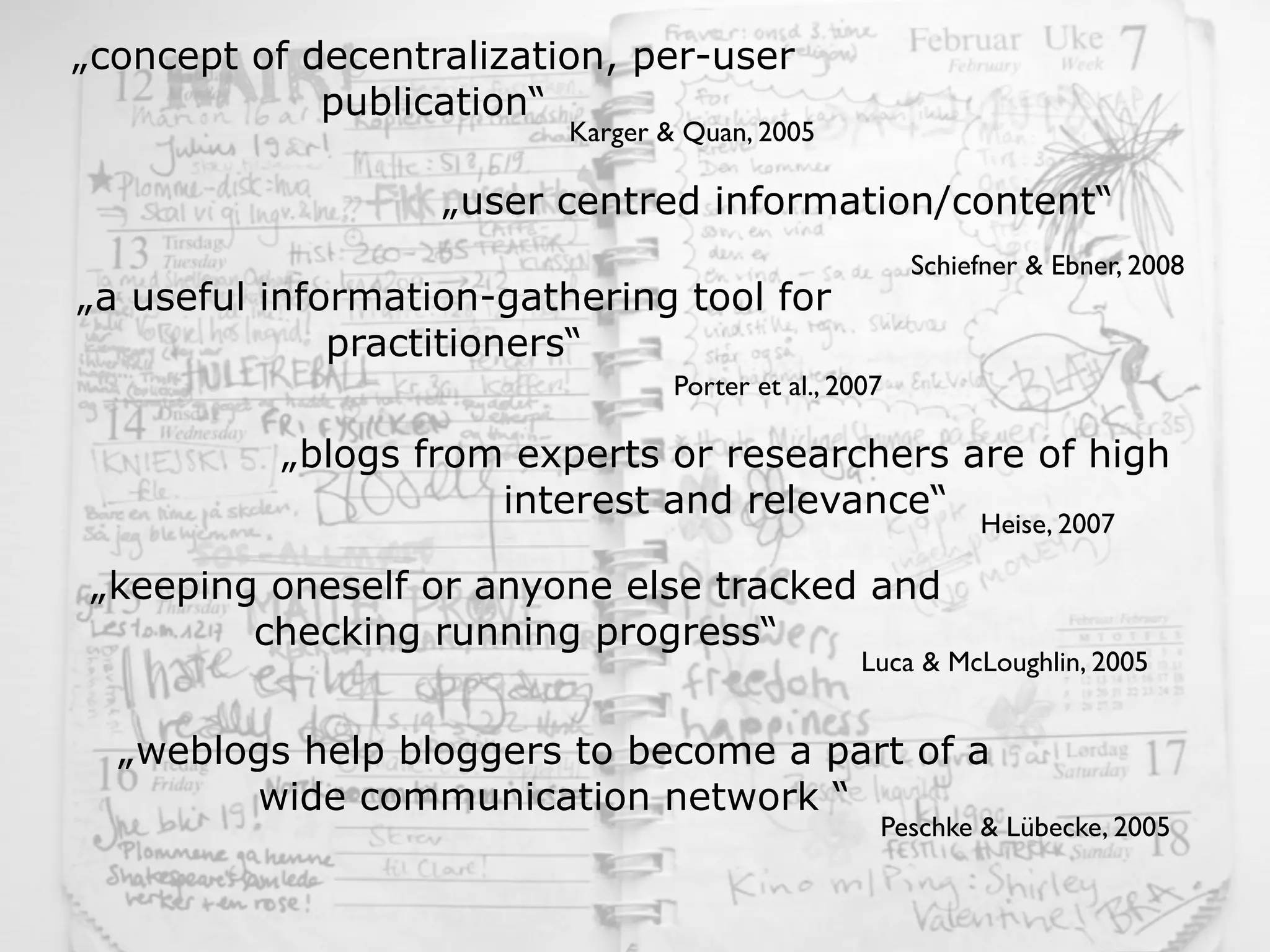 The Power of Weblogs