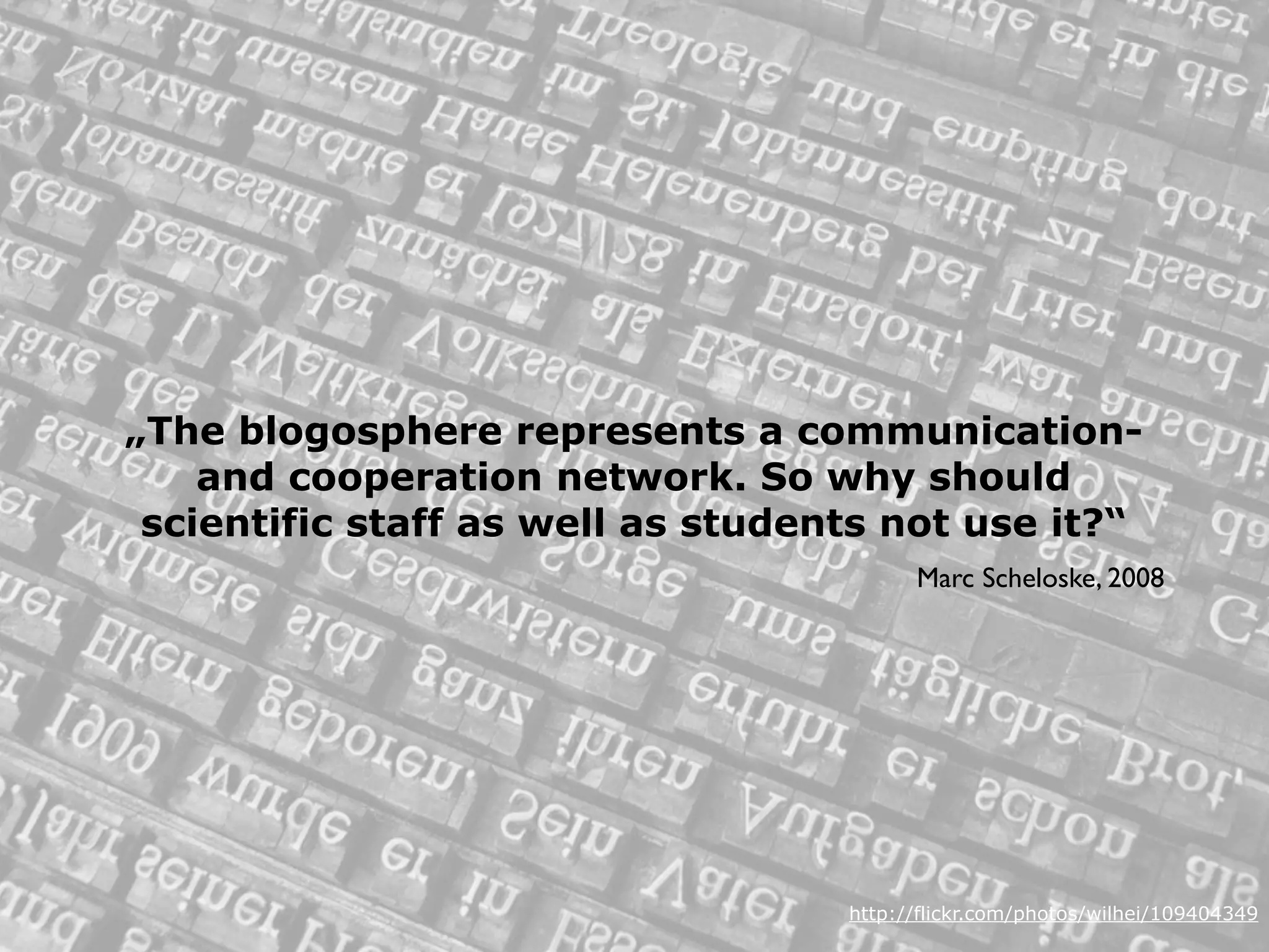 The Power of Weblogs