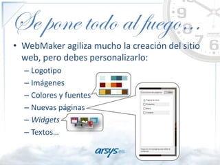 WebMaker, Crea tu Web con Fundamento - Salón MiEmpresa 2012