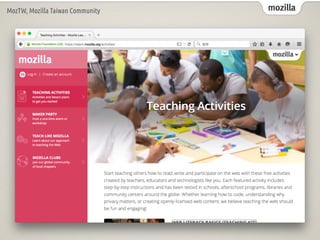 mozillaMozTW, Mozilla Taiwan Community
 