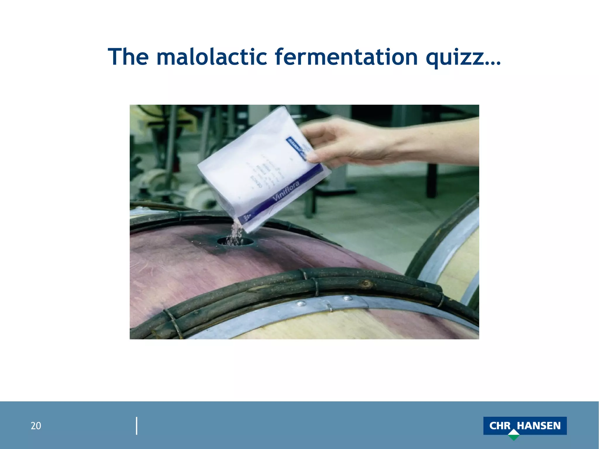 The malolactic fermentation quizz… 
