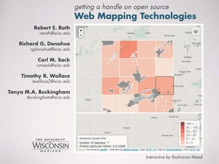 Getting a Handle on Open Source Web Mapping Technologies