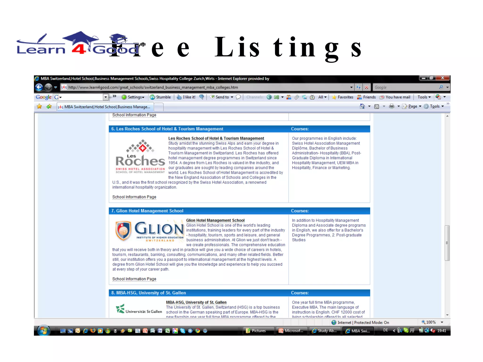 Free Listings 
