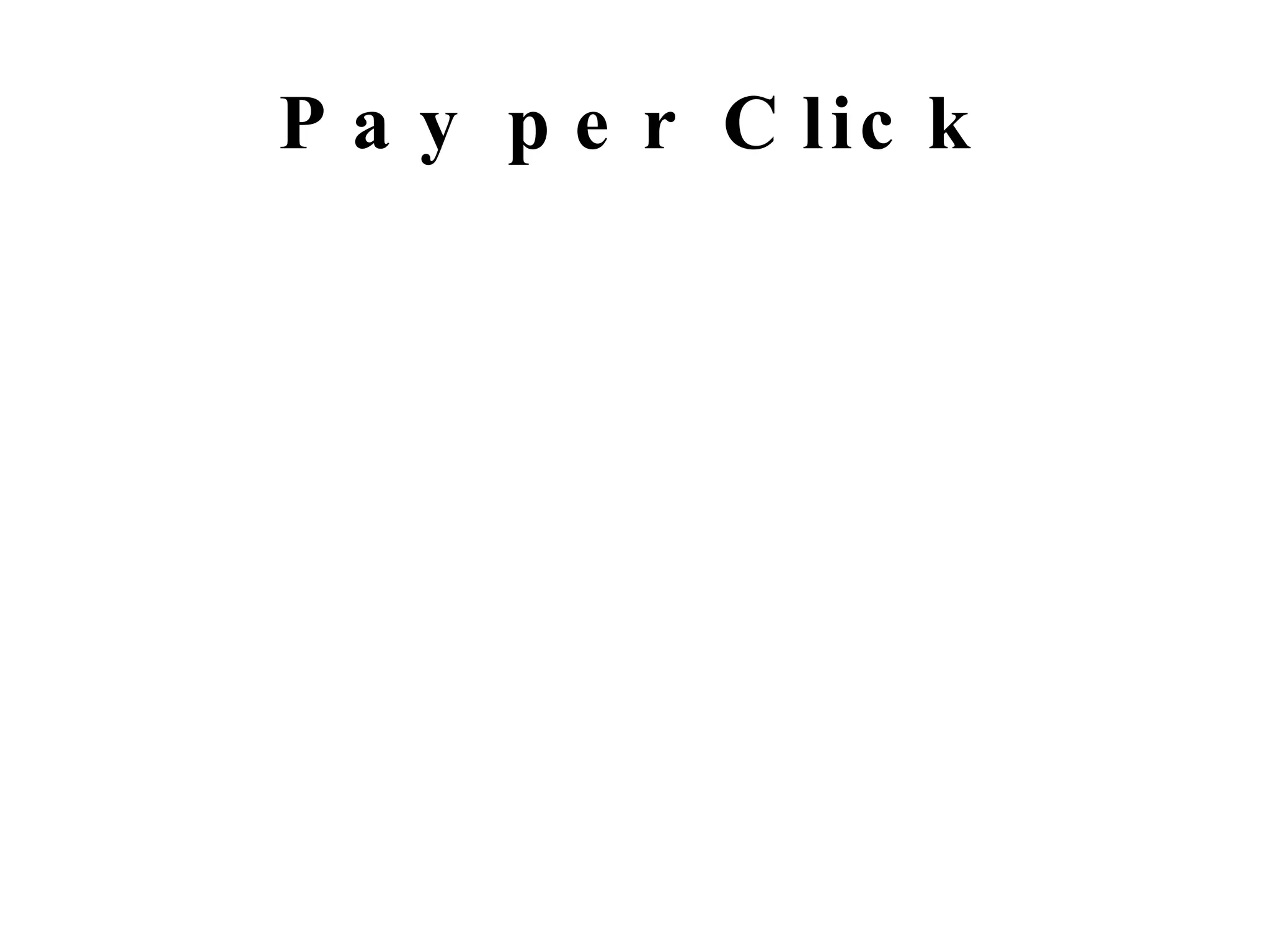 Pay per Click 