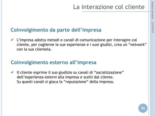 idee attive per lo sviluppo
STEFANO COLOMBINI – WEBMKTG – OTTOBRE 2015
La definizione degli obiettivi del sito è essenziale:
1. A quale insieme di persone ci si vuole rivolgere su Internet (TARGET)?
2. Desidero che il mio sito svolga una funzione di “pull”, e-commerce,
entrambe?
3. Customer service: quali servizi si forniscono oggi ai clienti, e quali di questi si
potrebbero mettere in Rete?
4. Come si intende comunicare sulla Rete e con quale documentazione e con
quale stile?
5. Quale valore percepisce una persona che visita il sito aziendale?
6. Si possiedono “dati di mercato”, o siamo in grado per stimare quanti visitatori
e clienti raggiungere online?
7. Esiste una ragione perché l’utente ritorni una seconda volta?
8. Si possiedono strumenti per conoscere chi viene a visitare il sito?
 