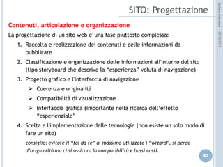 idee attive per lo sviluppo
STEFANO COLOMBINI – WEBMKTG – OTTOBRE 2015
La struttura HTML del sito
 Non leggono "immagini", video, ma
solo quanto è scritto con il
linguaggio HTML;
 Danno rilevanza agli " ALT "
<img alt="descrizione immagine">
Per approfondire
Il linguaggio HTML è organizzato con i
“tag” che danno ordine e gerarchia ai
diversi contenuti: <tag>
 