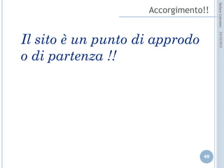 idee attive per lo sviluppo
STEFANO COLOMBINI – WEBMKTG – OTTOBRE 2015
Complessi e sconosciuti
In realtà gli algoritmi di ricerca dei MdR sono:
 molto complessi;
 cambiano e si rinnovano spesso;
 non sono "pubblicizzati" e fondamentalmente "sconosciuti";
 I "SEO" si basano sulla esperienza e sulla sull'analisi dei risultati di ricerca
Per fare funzionare tutto a dovere c’è bisogno di maxi
processori e di interi locali dedicati negli stabilimenti dove
trovano posto chilometri di cavi, centinaia di computer e
centraline. Quanti server possiede Google? Solo a Lenoir se ne
contano 49.923. Il numero totale dei Server sparsi nel mondo
sfugge anche dirigenti di Google, ma la stima è
complessivamente di almeno 1 milione.
Fonte : http://www.virtualsmo.com
 