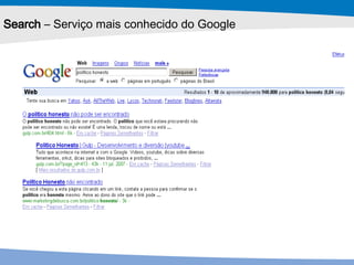 Search  – Serviço mais conhecido do Google 