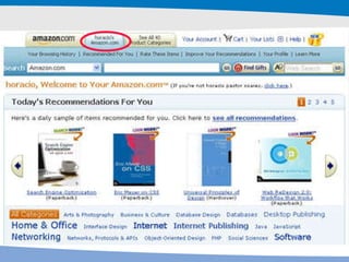 Personaliza conteúdo, produtos e serviços 