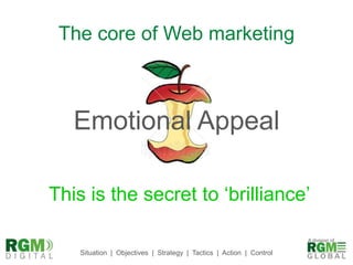 The core of Web marketingEmotional AppealThis is the secret to ‘brilliance’