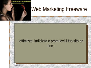 Web Marketing Freeware ..ottimizza, indicizza e promuovi il tuo sito on line Logo della società 