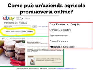 Web, Cibo e Vendite Online