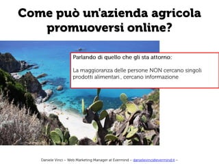 Web, Cibo e Vendite Online
