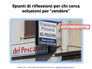 Web, Cibo e Vendite Online