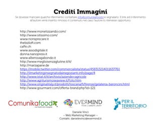 Web, Cibo e Vendite Online