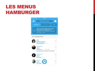 LES MENUS
HAMBURGER
 