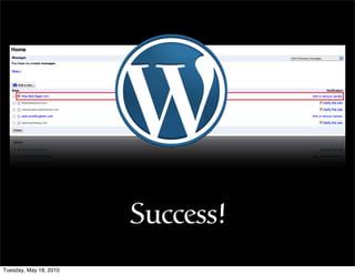 Success!
Tuesday, May 18, 2010
 