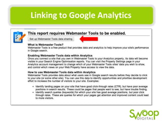 Linking	
  to	
  Google	
  Analy(cs	
  

 