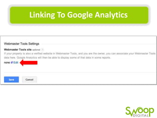 Linking	
  To	
  Google	
  Analy(cs	
  

 