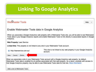 Linking	
  To	
  Google	
  Analy(cs	
  

 