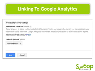 Linking	
  To	
  Google	
  Analy(cs	
  

 