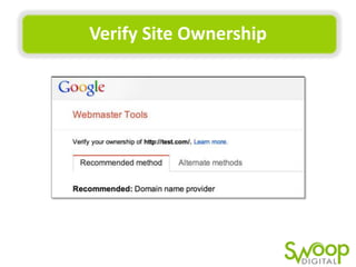 Verify	
  Site	
  Ownership	
  

 