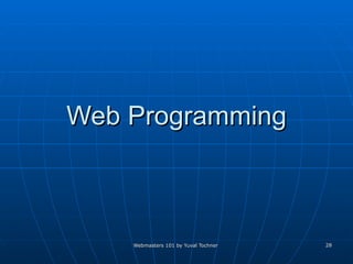 Web Programming 